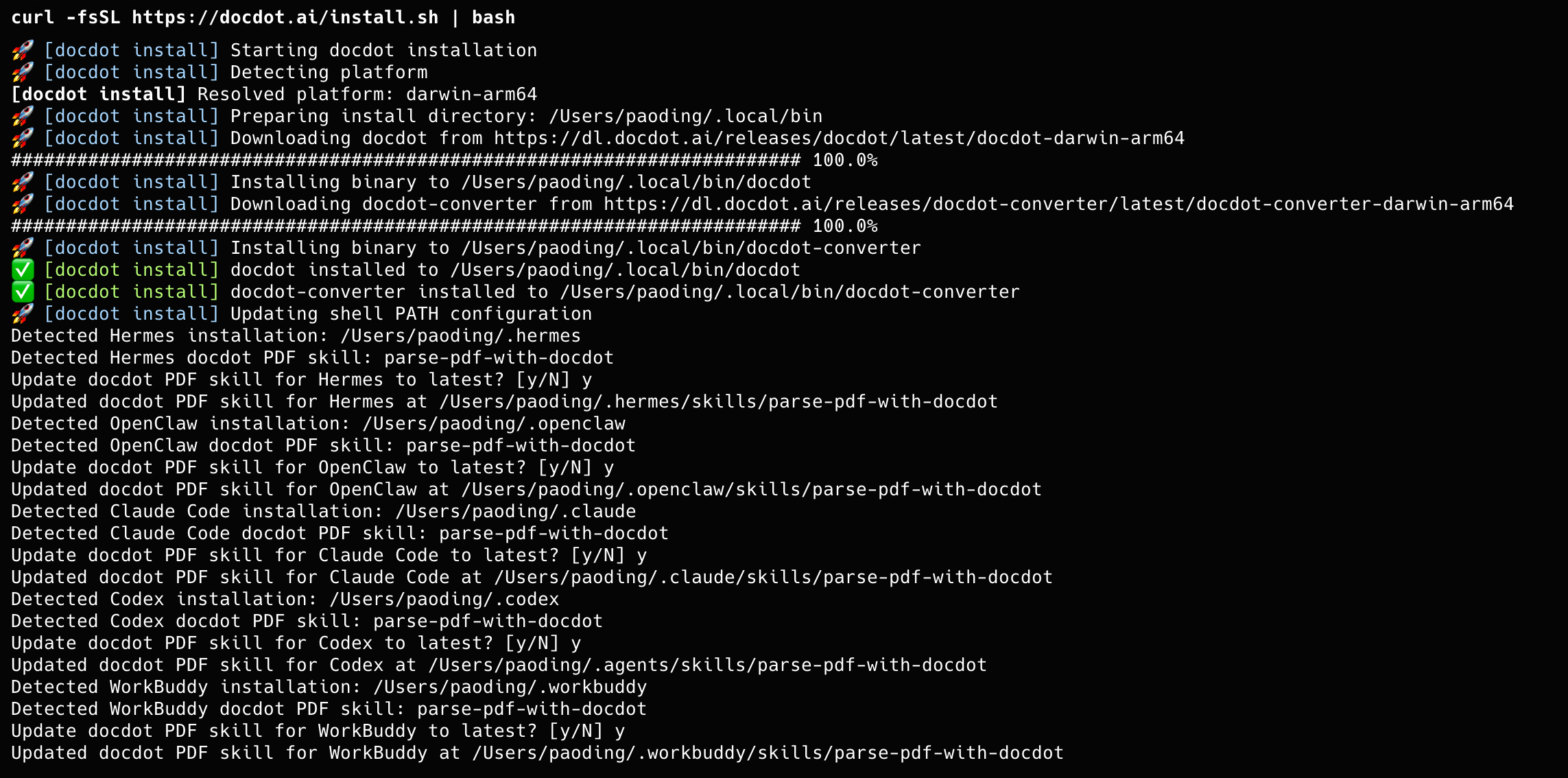 Installing DocDot