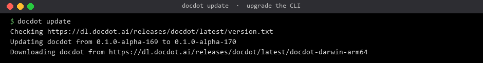 Updating DocDot